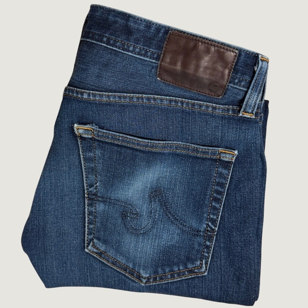 AG Adriano Goldschmied The Matchbox Slim Straight Blue Jeans 34 x 30 PGE